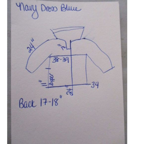 Vintage Authentic Dress Blue Military Shirt Zipper side Cosplay - Picture 10 of 10